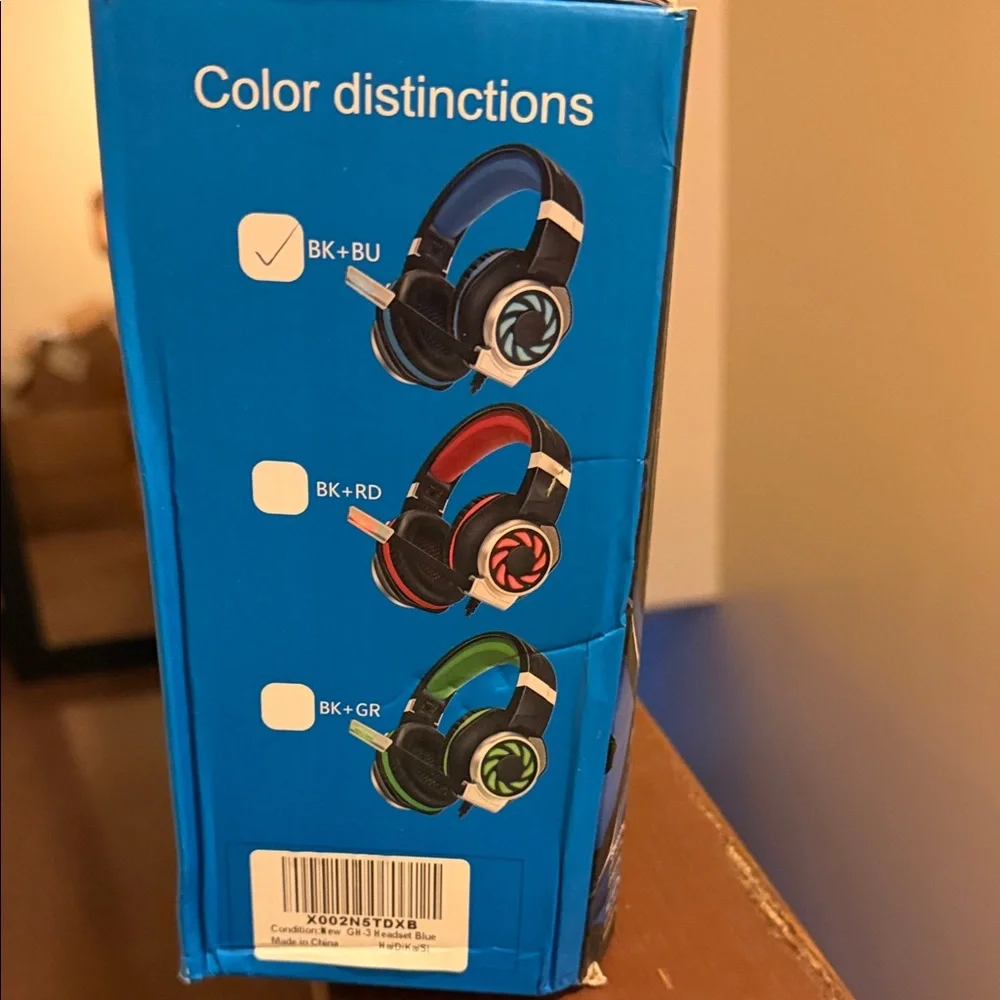 GH-3 Gaming Headset - Black and Blue